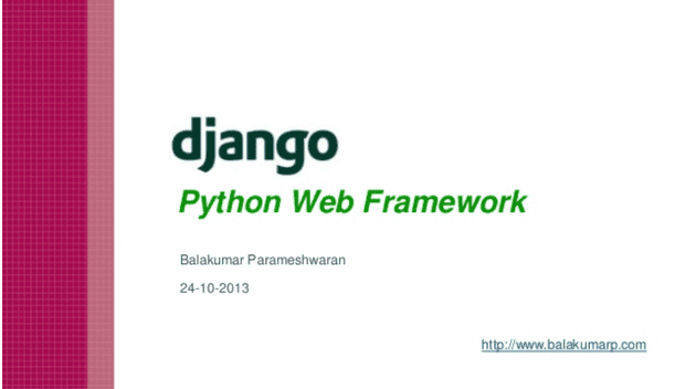 Django - Python MVC Framework